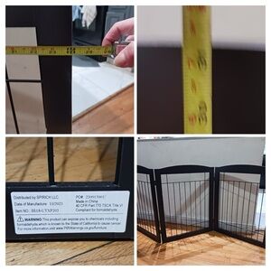 PAWZ Black Adjustable Metal Storage Barrier